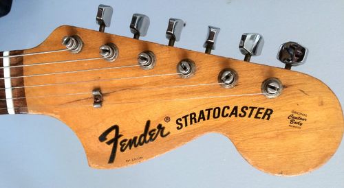 1970 Fender Stratocaster Headstock Logo Decal