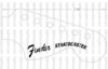 Fender Stratocaster Custom Hendrix Logo Decal