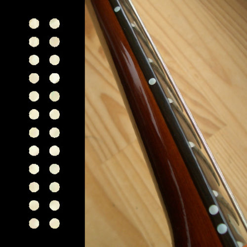 Pontos Vinil para marcação lateral de escala de guitarra ( 3,17mm )