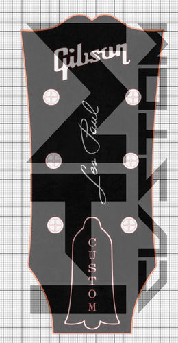 Gibson Guitar Logo Sticker + Les Paul Lettering logo em vinil