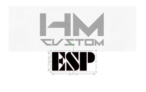 ESP Guitar Headstock Logo Vinyl Sticker