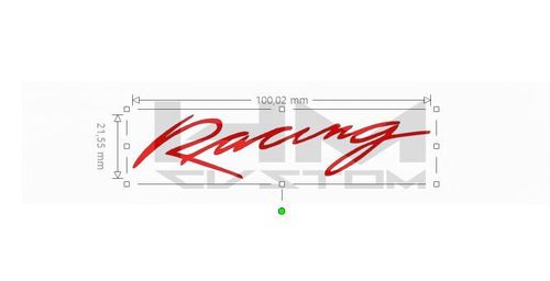 Racing Vinyl Sticker