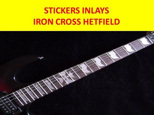James Hetfield Cross Fret Markers Vinyl Inlay Sticker Guitar