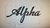 Alpha Custom Headstock Vinyl Logo (Flat Colors)