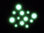 Glow In The Dark Luminescent Inlay Dots (Pack of 12)