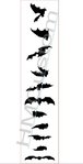 Bat Wings Fret Markers Vinyl Inlay Sticker Decal Guitar & Bass Neck