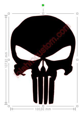 Punisher Skull Vinyl Sticker