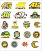 Sheet A4 Mix Stickers Valentino Rossi 30mm