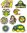 Sheet A4 Mix Stickers Valentino Rossi 50mm