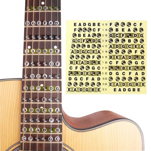 Fretboard Note Sticker Musical Scale Label for Acoustic or Electric Guitar