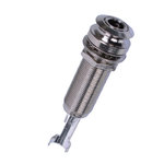 Cylinder Jack 6.35 mm Nickel With pin for Strap