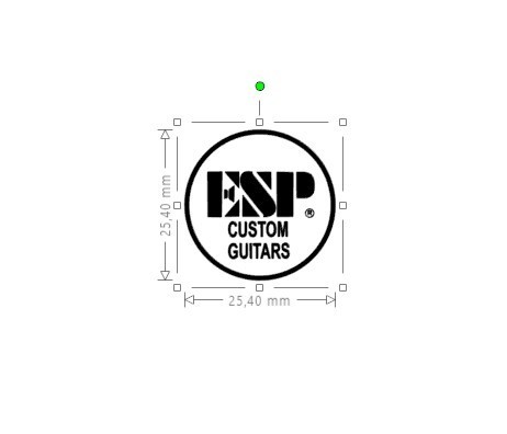 ESP Custom Guitars Headstock Logo waterslide Decal Restoration