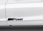 BMW M Power Kit 2 x Logo Skirt or Door Decals Stickers