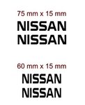 Kit 4 Logos Vinil Nissan para pinças Travão