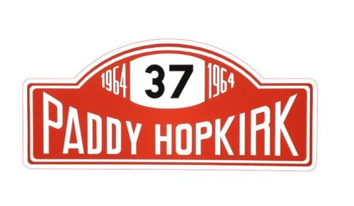 Autocolante Vinil Paddy Hopkirk 37 1964 Rallye Monte Carlo