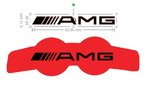 Kit 2 Autocolantes AMG em vinil para pinças de travão