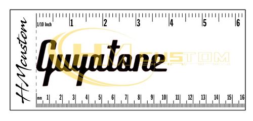 GUYATONE Vs2 Guitar vinyl Logo Sticker