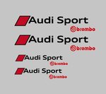Audi Sport Bremb Vs2 Car Brake Caliper Vinyl Sticker